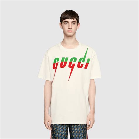 maglietta bianca gucci uomo|T.